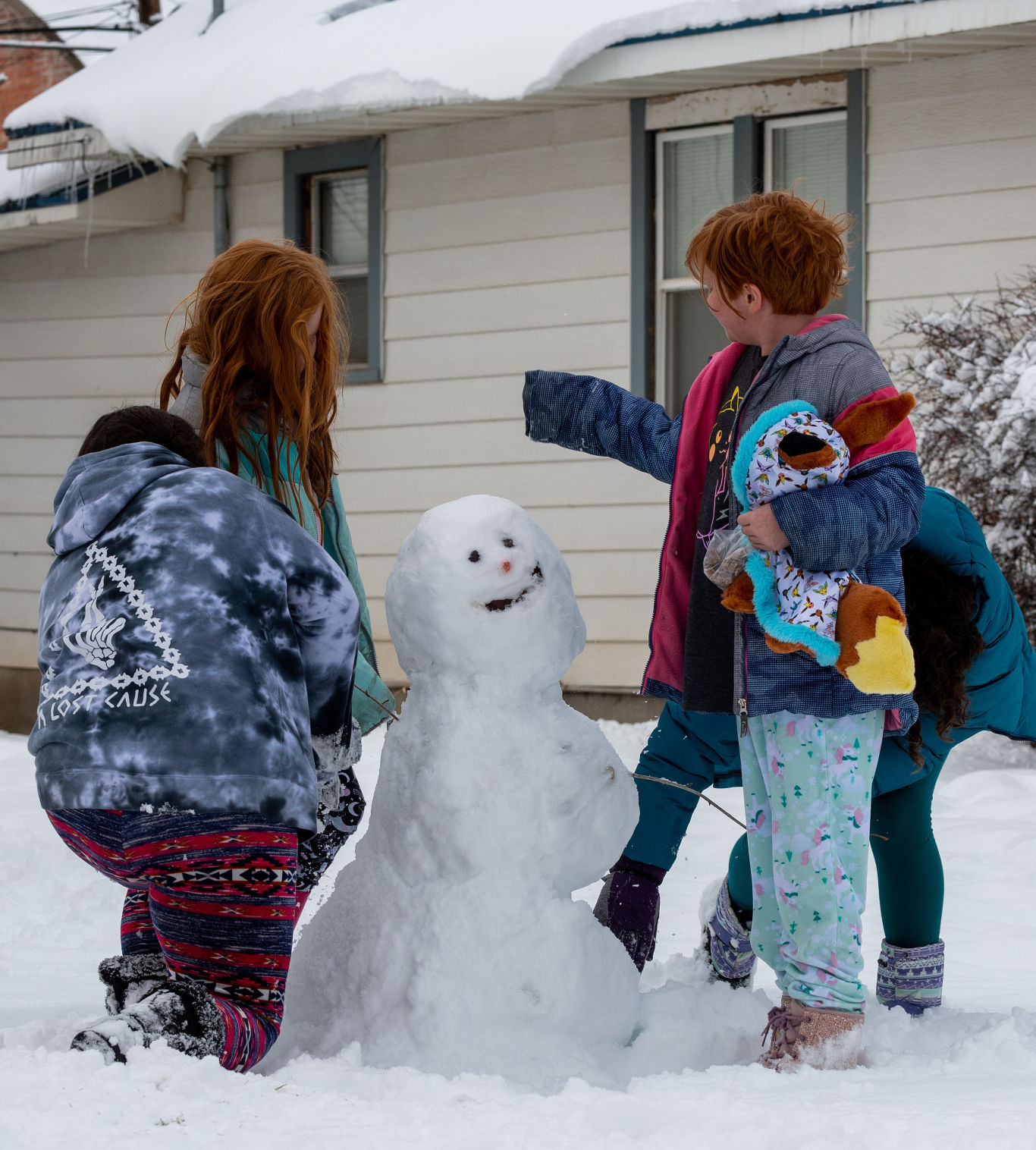 Building a snowman